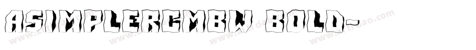 aSimplerCmBW Bold字体转换